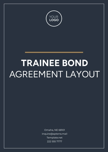 Free Trainee Bond Agreement Layout Template to Edit Online