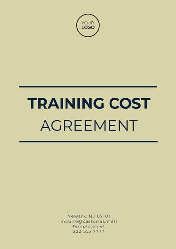 Free Training Cost Agreement Template to Edit Online