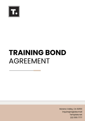 Free Training Bond Agreement Template to Edit Online