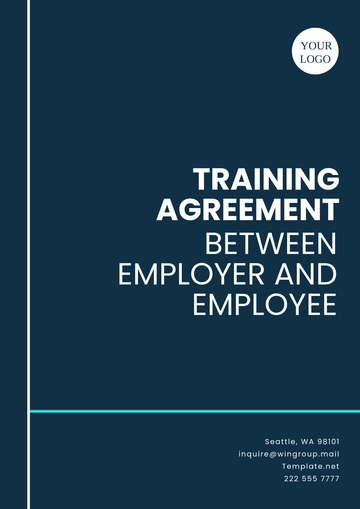 Free Training Agreement Between Employer and Employee Template to Edit Online
