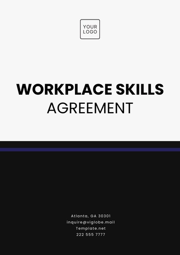 Free Workplace Skills Agreement Template to Edit Online