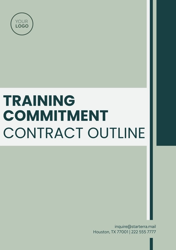 Free Training Commitment Contract Outline Template to Edit Online