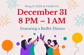 Free New Year Event Banner Template to Edit Online