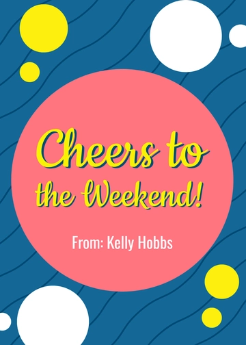 Free Happy Friday Template to Edit Online