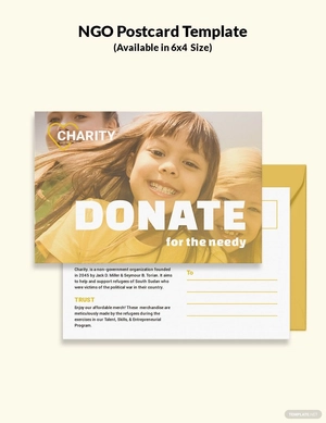 NGO Postcard Template