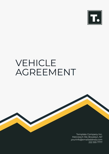 Free Vehicle Agreement Template to Edit Online