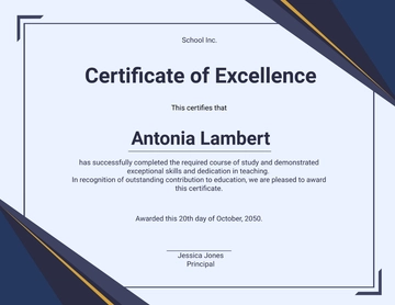 Free Teacher Certificate with Border Template to Edit Online