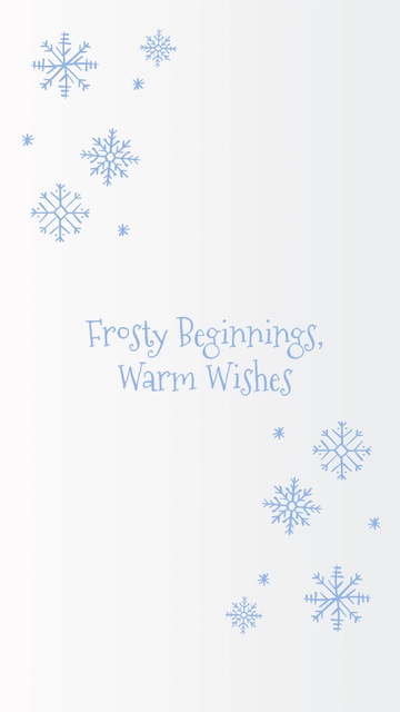 Free Snowflake New Year Wallpaper Template to Edit Online