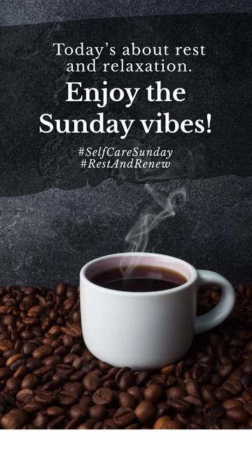 Free Sunday Instagram Story Template to Edit Online