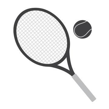 Free Black and White Tennis Clipart to Edit Online