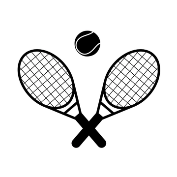 Free Minimalist Tennis Clipart to Edit Online