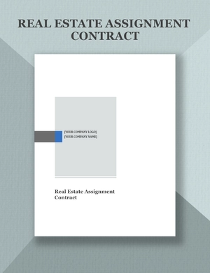 Sample Real Estate Assignment Contract Template