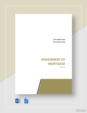 Assignment of Mortgage Template