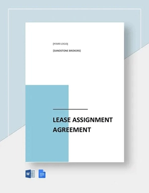 Lease Assignment Agreement Template