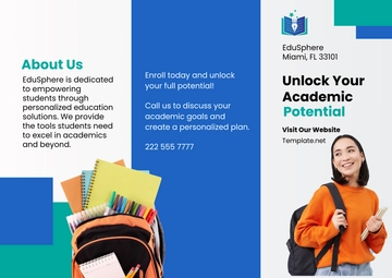 Free Academic Pamphlet Template to Edit Online
