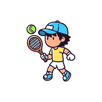 Free Cartoon Tennis Clipart to Edit Online
