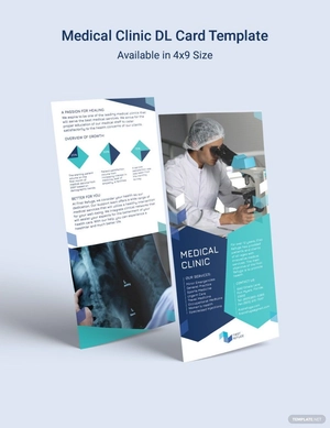 Medical Clinic DL Card Template