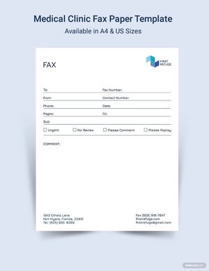 Medical Clinic Fax Template