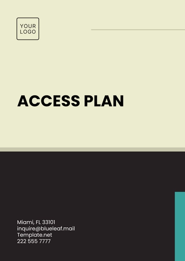 Free Access Plan Template to Edit Online