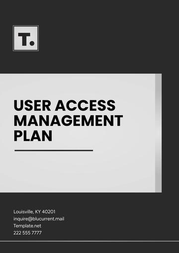 Free User Access Management Plan Template to Edit Online