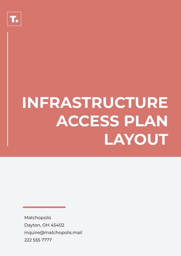 Free Infrastructure Access Plan Layout Template to Edit Online