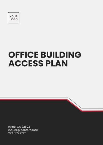 Free Office Building Access Plan Template to Edit Online