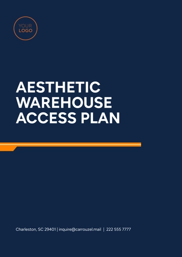 Free Aesthetic Warehouse Access Plan Template to Edit Online