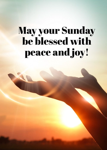 Free Blessed Sunday Wishes Template to Edit Online