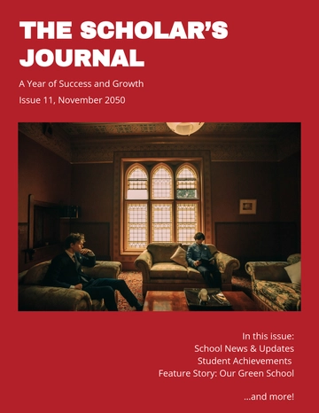 Free School Magazine Template to Edit Online