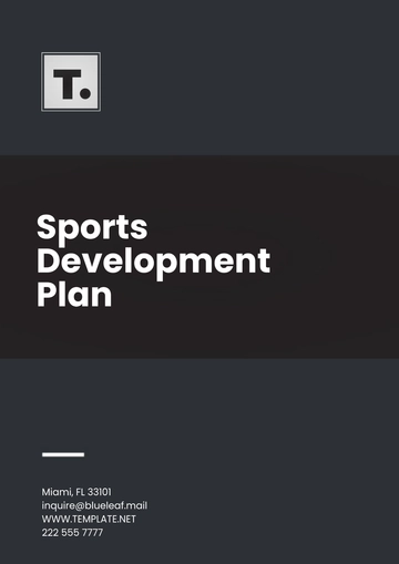 Free Sports Development Plan Template to Edit Online