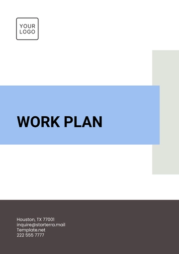 Free Work Plan Template to Edit Online