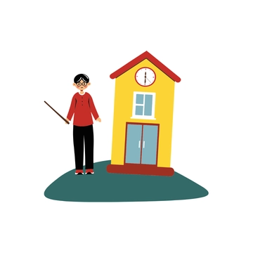 Free School Teacher Clipart to Edit Online