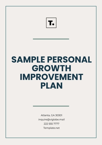 Free Sample Personal Growth Improvement Plan Template to Edit Online Free Sample Personal Growth Improvement Plan Template to Edit Online