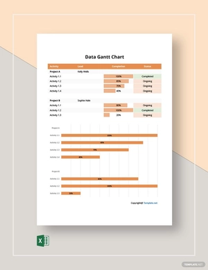 Data Gantt Chart Template