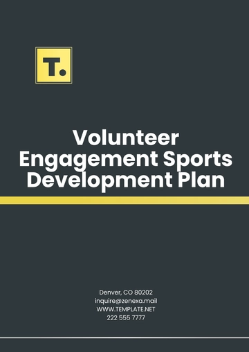 Free Volunteer Engagement Sports Development Plan Template to Edit Online