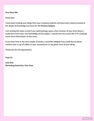 Simple Letter of Interest