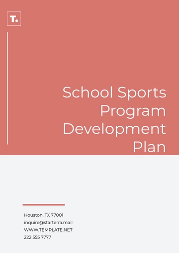 Free School Sports Program Development Plan Template to Edit Online