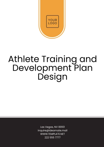 Free Athlete Training and Development Plan Design Template to Edit Online