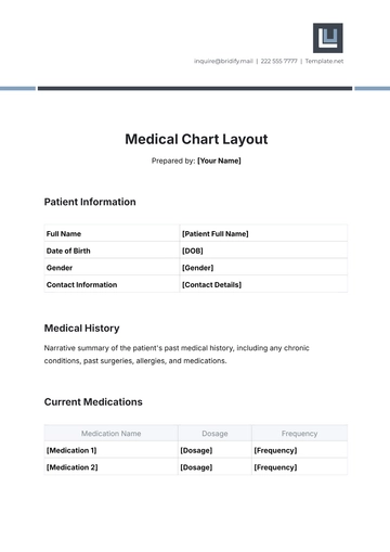 Free Medical Chart Layout Template to Edit Online