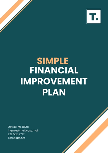 Free Simple Financial Improvement Plan Template to Edit Online Free Simple Financial Improvement Plan Template to Edit Online