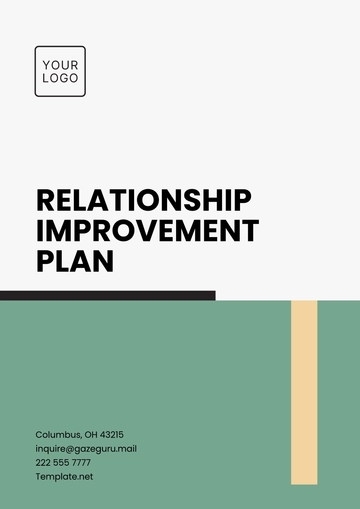 Free Relationship Improvement Plan Template to Edit Online Free Relationship Improvement Plan Template to Edit Online