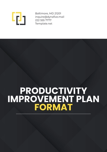 Free Productivity Improvement Plan Format Template to Edit Online Free Productivity Improvement Plan Format Template to Edit Online