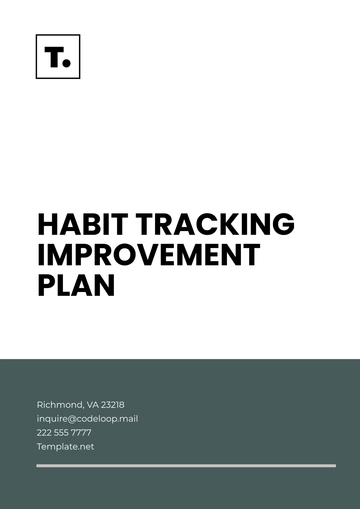 Free Habit Tracking Improvement Plan Template to Edit Online Free Habit Tracking Improvement Plan Template to Edit Online