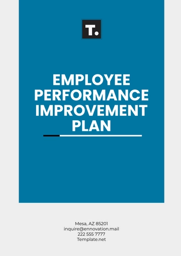 Free Employee Performance Improvement Plan Template to Edit Online