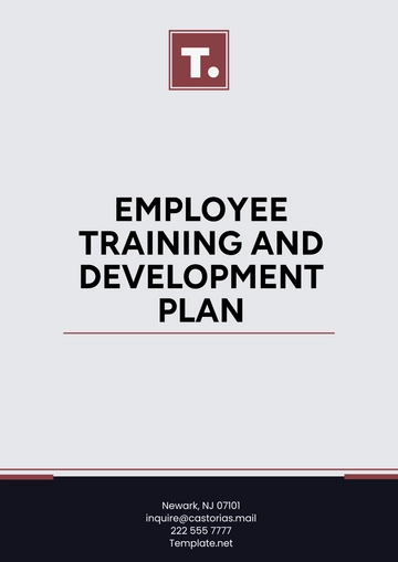 Free Employee Training and Development Plan Template to Edit Online