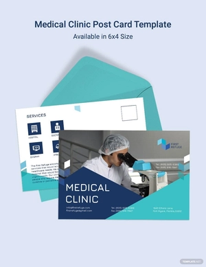 Medical Clinic Postcard Template
