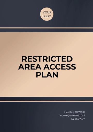Free Restricted Area Access Plan Template to Edit Online