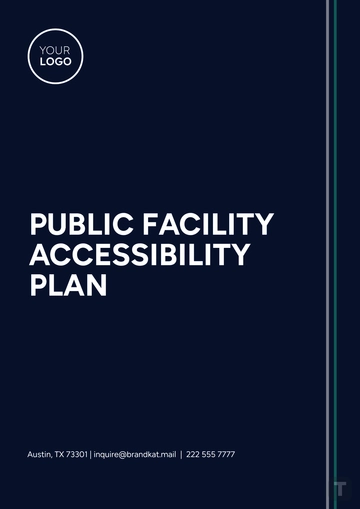 Free Public Facility Accessibility Plan Template to Edit Online