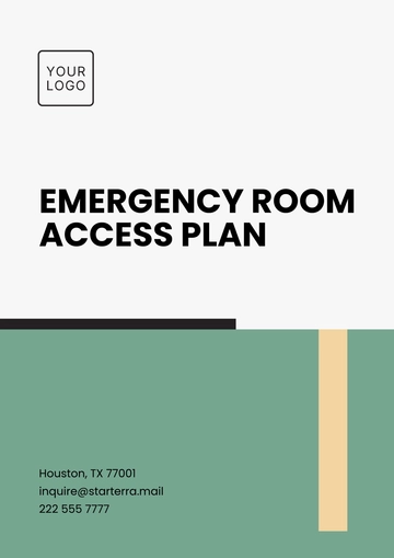 Free Emergency Room Access Plan Template to Edit Online