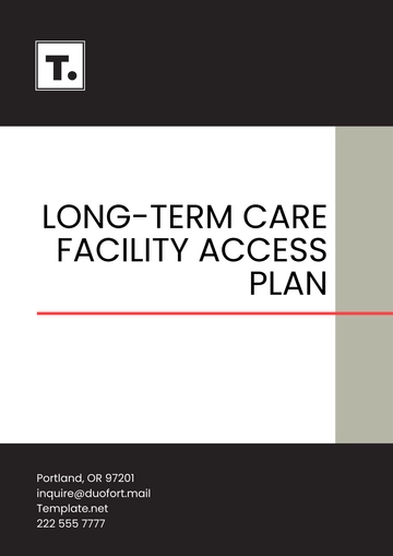 Free Long-Term Care Facility Access Plan Template to Edit Online